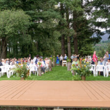 Wedding ceremony at Thunder Island
