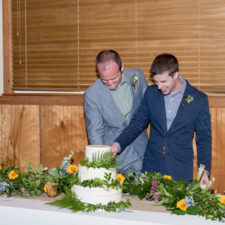 Columbia Gorge Wedding Planning - Cake Cutting Photo